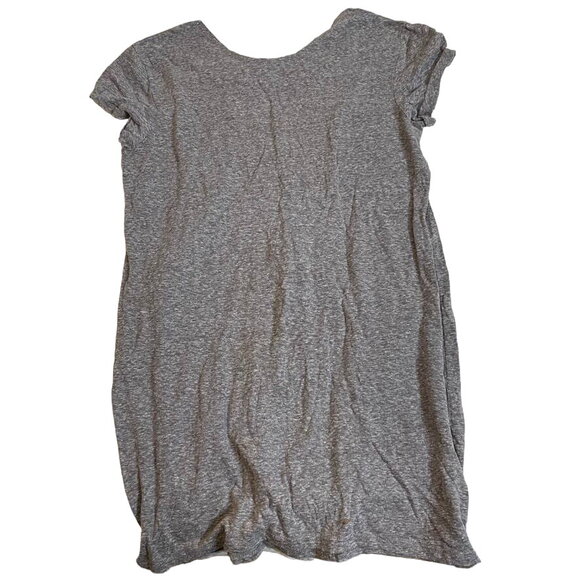 BILLABONG Extra Small Grey Cross‎ Open Back Tunic Top Short Sleeve - Picture 1 of 3